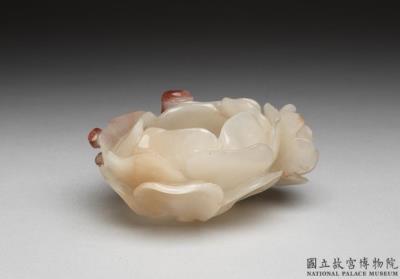 图片[2]-Agate washer in the shape of camellia blossom, Ming dynasty (1368-1644)-China Archive